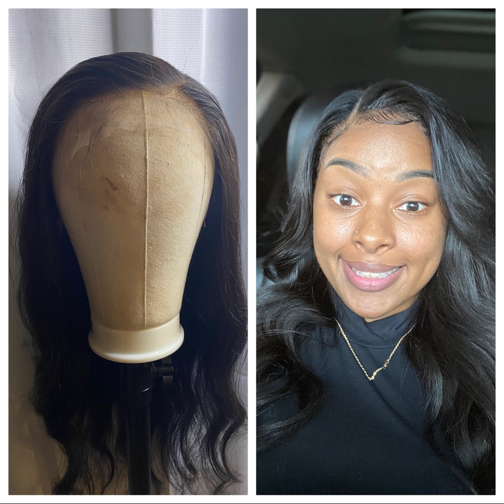 26 inch Cambodian Wavy Frontal Wig.